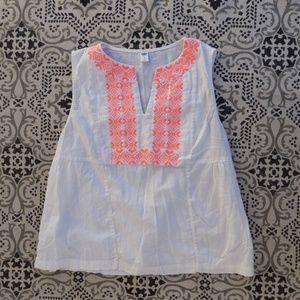 Neon Pink and White Tank